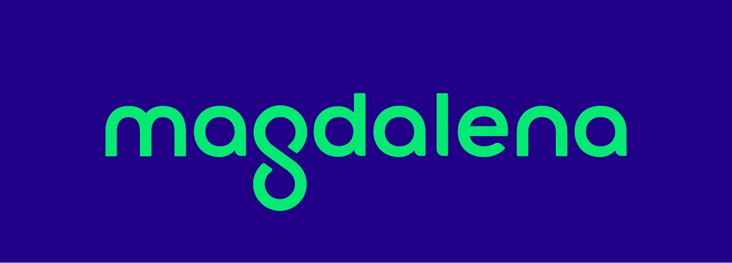 Logo Magdalena - Digital Pantone_0. Logo Magdalena - Fondo azul